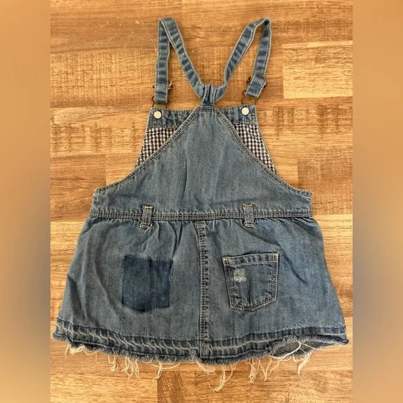 Zara Blue Denim Skirtall 9-12 Months - Picture 2 of 3